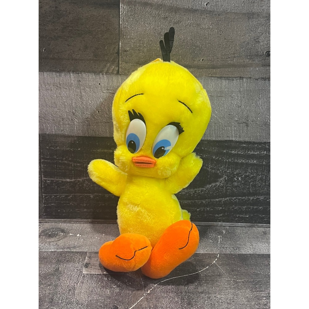 Vintage 1989 Tweety Bird Plush Looney Tunes Warner Bros Mighty Star 1531 Yellow